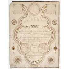 Affiche publicitaire d'un instituteur