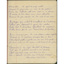 Cahier de Poésies / Récitations 
 