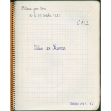 Cahier de sciences