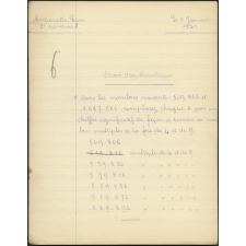 Devoir d'arithmétique