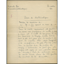 Devoir de mathématiques