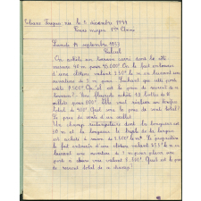 Cahier journalier