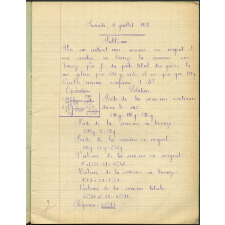 Cahier journalier