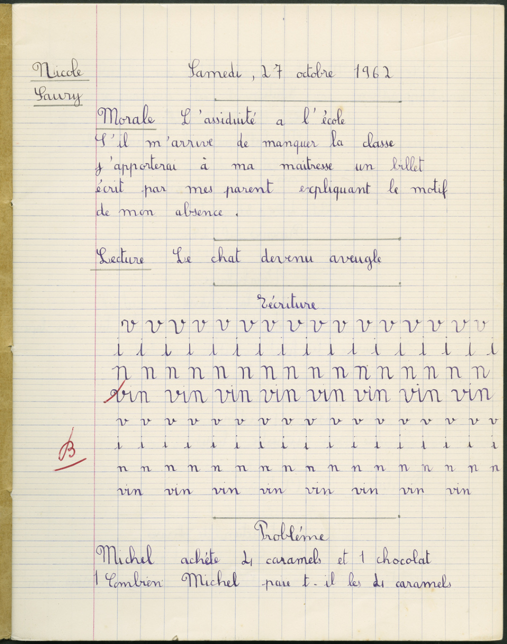 Cahier journalier