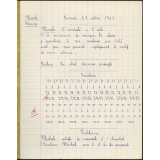 Cahier journalier