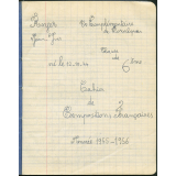 Cahier de compositions françaises