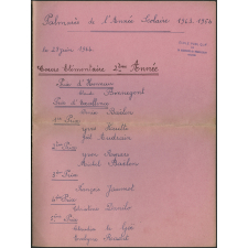 Palmarès de l'année scolaire 1963-1964 - Distribution des Prix - 28 juin 1964