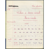 Cahier mensuel