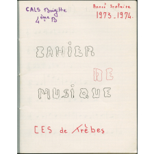 Cahier de musique