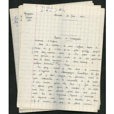 BEPC 1958. Collège de Damville. 5 devoirs d'orthographe
