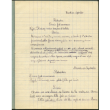 Cahier de rédactions