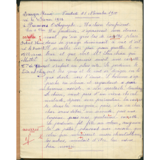 Cahier de Devoirs d'école du soir