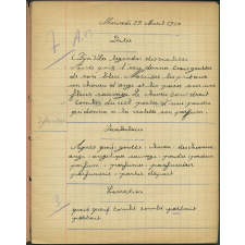 Cahier journalier