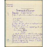 Cahier journalier