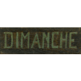 Pyrogravure - Élément de calendrier - Dimanche