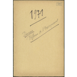 Distribution des Prix - 1971 - Liste de donateurs, brouillon de remerciements