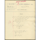 Mathématiques - Lycée Corneille, Rouen, classe de 3ième A