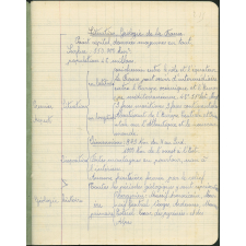 Cahier de Géographie