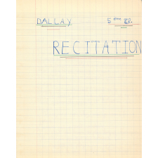 Récitation