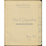 Cahier de Géographie