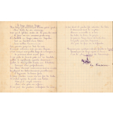 Cahier de récitations et de musique