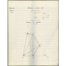 BEPC 1958. Collège de Damville. Mathématiques