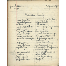 Cahier de préparations latines et françaises