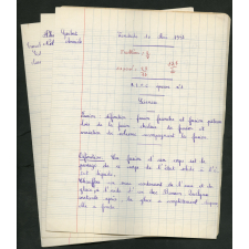 BEPC 1957. Collège de Damville. 3 devoirs de physique
