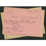 Palmarès de l'année scolaire 1974-1975 - Distribution des Prix - 22 juin 1975
