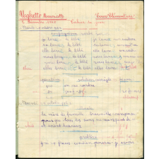 Cahier du jour