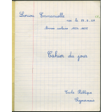 Cahier du jour n°1