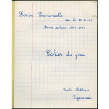 Cahier du jour n°1