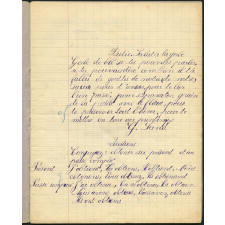 Cahier journalier - Année scolaire 1928-1929