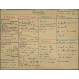 Répartitions mensuelles - Année scolaire 1974-75 - CE 1ère année (10e) et 2ème année (9ème) - Novembre