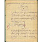 Cahier journalier