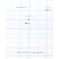 Cahier de poésie