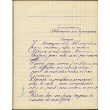 Cahier journalier - Année scolaire 1931-1932