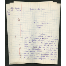 BEPC 1957. Collège de Damville. 3 devoirs d'anglais
