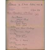 Palmarès de l'année scolaire 1973-1974 - Distribution des Prix - 23 juin 1974