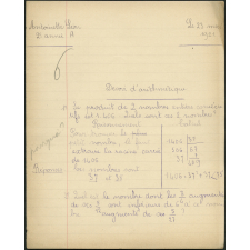 Devoir d'arithmétique