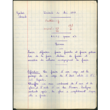 BEPC 1957. Collège de Damville. Devoir de physique