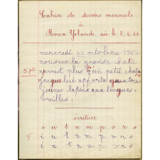 Cahier de devoirs mensuels