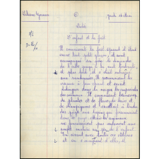 Certificat d'études 1957. Canton de Damville. Dictée-questions