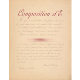 Cahier de composition