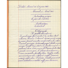 Cahier journalier - Année scolaire 1931-1932