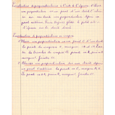 Cahier de géométrie
