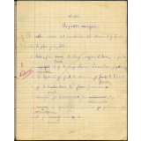 Cahier journalier