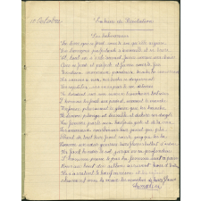 Cahier de récitation