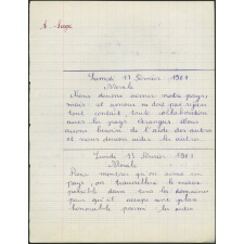 Cahier journalier