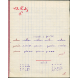 Cahier journalier